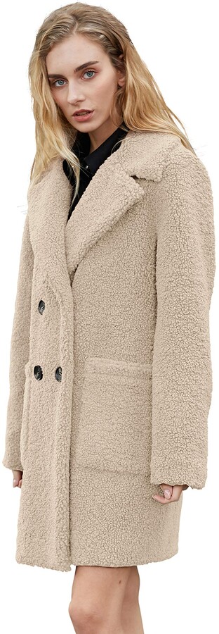 Relish Noless Faux Fur Coat Faux Shearling Jacket Long Teddy Coat