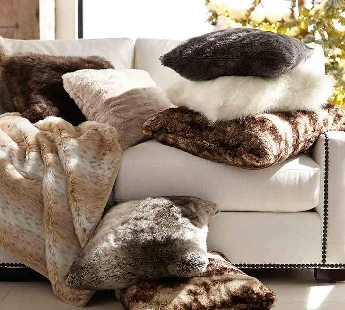 Pottery Barn Faux Fur Throw ShopStyle Home & Living