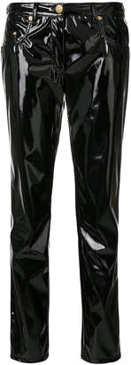 Moschino Boutique cropped slim-fit trousers