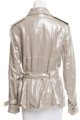 John Galliano Metallic Linen Jacket