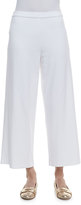 Thumbnail for your product : Joan Vass Cotton Interlock Wide-Leg Pants, Petite