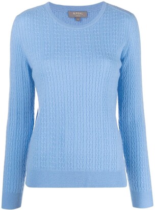 N.Peal Mini Cable Crew-Neck Cashmere Jumper