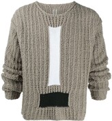 Thumbnail for your product : Rick Owens Ribbed-Knit Jumper