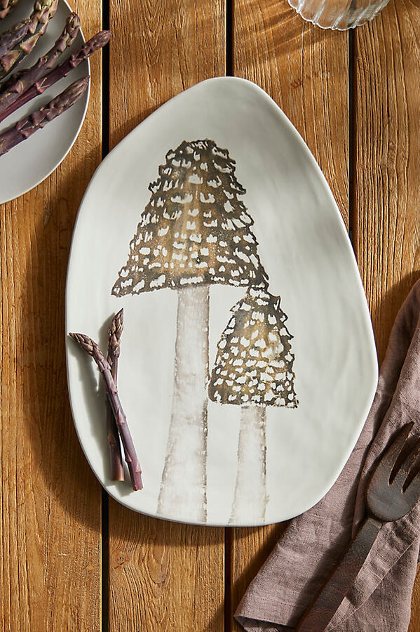 Mushroom Oval Serving Platter