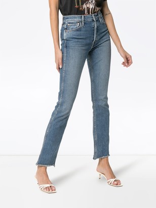RE/DONE Double Needle Long Straight Leg Jeans