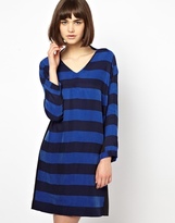 Thumbnail for your product : Baum und Pferdgarten Striped Sporty Shirt Dress