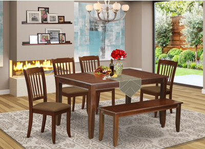 Windon 6 Piece Solid Wood Dining Set