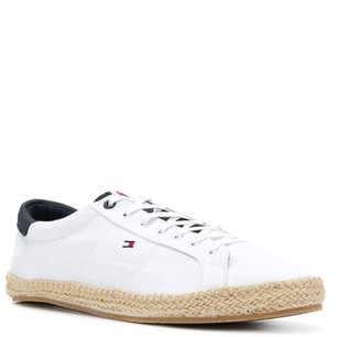 Tommy Hilfiger Raffia Sole Lace-Up Sneakers