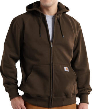 Carhartt Men's Paxton Heavyweight Hooded Sweatshirt 100614 - Dark Brown Sweaters