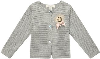 Richie House Girls' Cardigan Sweater with Brooch RH1410-8/9