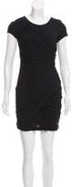 Thumbnail for your product : Alice + Olivia Short Sleeve Mini Dress Black Short Sleeve Mini Dress