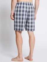 Thumbnail for your product : Marks and Spencer Pure Cotton Checked Pyjama Shorts
