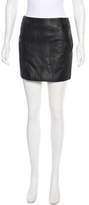 Thumbnail for your product : Anine Bing Studded Leather Skirt