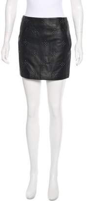 Anine Bing Studded Leather Skirt