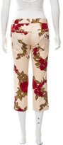 Thumbnail for your product : Dolce & Gabbana Carnation Print Cropped Jeans