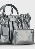 Thumbnail for your product : Emporio Armani Myea Bag Small Pleated Shopper Bag