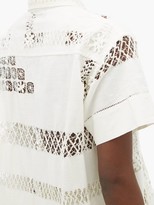 Thumbnail for your product : Bode Embroidered Linen-canvas Shirt - White