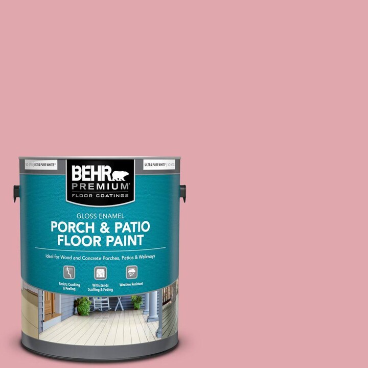 BEHR PREMIUM 1 gal. #M150-3 Apple Blossom Gloss Enamel Interior/Exterior Porch and Patio Floor Paint