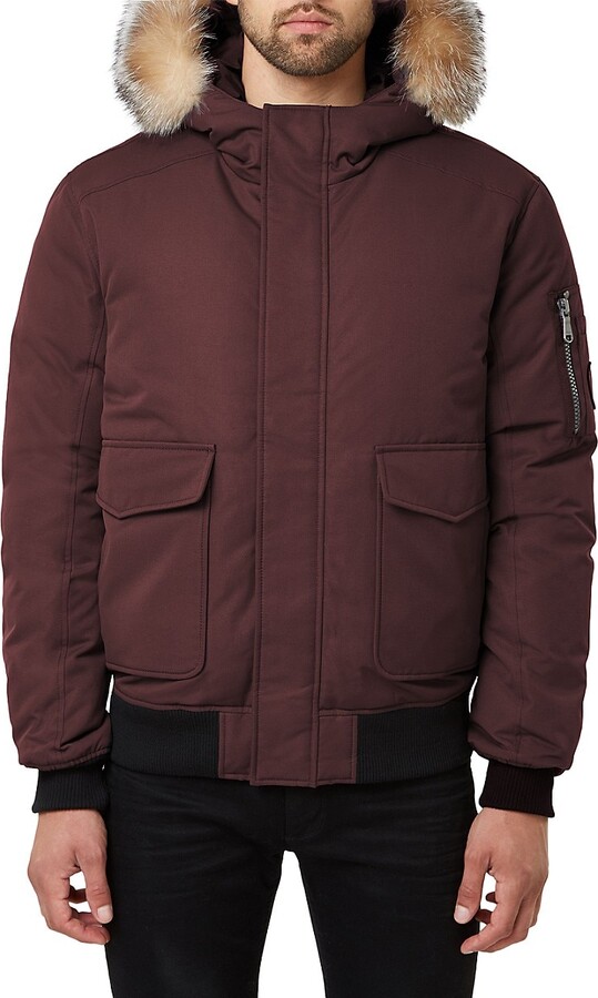 Pajar Lucas Fox Fur Hooded Bomber Down Jacket ShopStyle