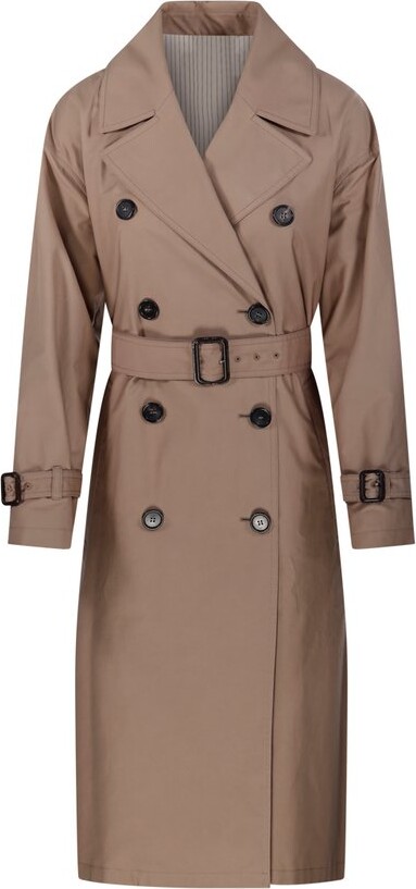 Max Mara The Cube Fiorito Double-Breasted Belted Coat