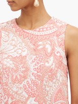 Thumbnail for your product : Dolce & Gabbana Floral-brocade Mini Shift Dress - Pink White