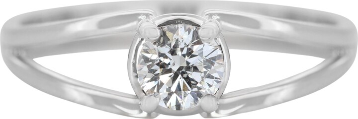 Forevermark Beautiful 0.32ct Diamond Solitaire Ring Set In 14k White Gold