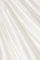 Thumbnail for your product : Les Rêveries Silk-charmeuse Halterneck Gown - Ivory