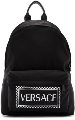 Versace Black Logo Backpack