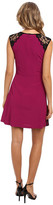 Thumbnail for your product : ABS by Allen Schwartz Stretch Crepe Fit and Flare Dress with Scallop Lace