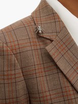 Thumbnail for your product : Tibi James Single-breasted Checked Blazer - Brown