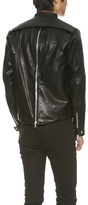 Thumbnail for your product : Public School Washed Coated Leather Jacket