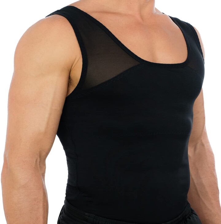 Esteem Apparel Men’s Chest Compression Shirt Slimming Body Shaper