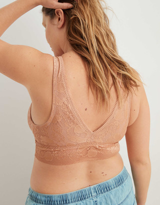 aerie Paradise Lace Padded Plunge Bralette