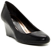 Thumbnail for your product : Calvin Klein Saxton Leather Embossed Wedge Shoe