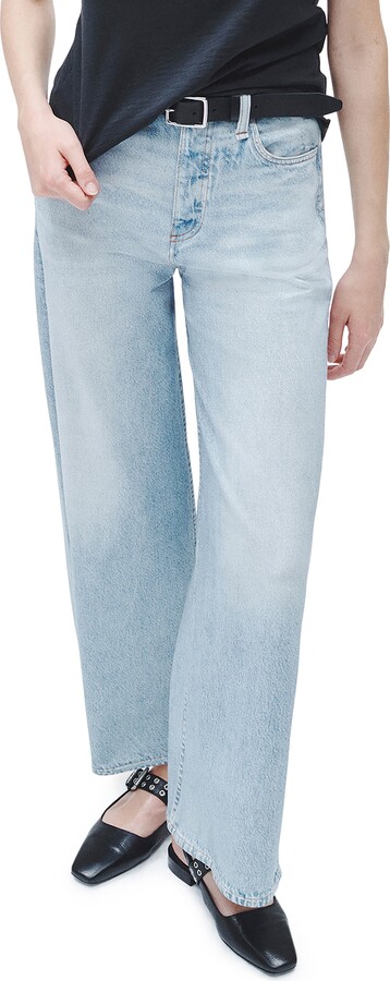 Rag & Bone Miramar Sofie High Waist Ankle Wide Leg Terry Sweatpant Jeans