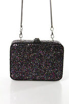 Thumbnail for your product : French Connection Black Leather Sparkle Evening Shoulder Handbag Size Small
