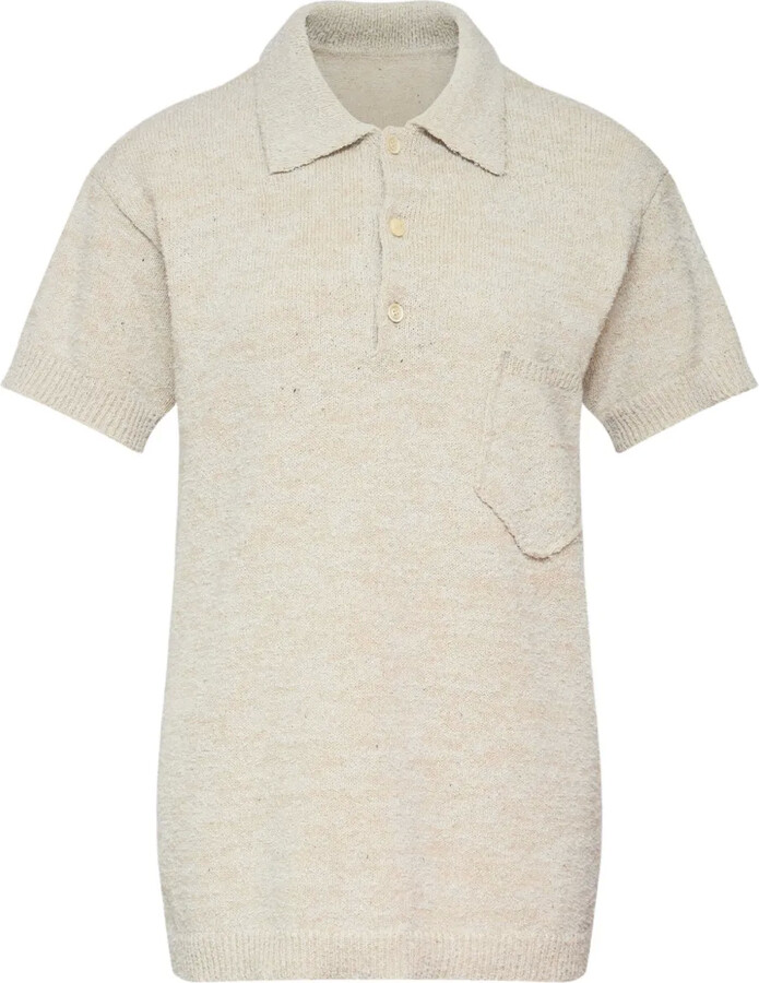 Maison Margiela Mélange-Effect Polo Shirt