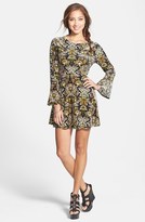 Thumbnail for your product : Volcom 'Chilled Out' Side Cutout Velvet Skater Dress