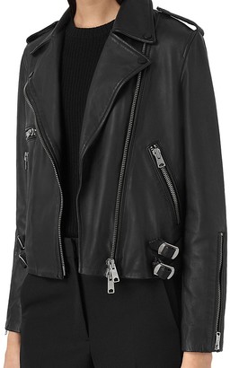 AllSaints Higgens Leather Biker Jacket
