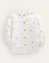 Thumbnail for your product : Boden Double Cloth Embroidered Top