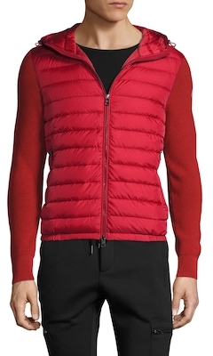 Moncler Quilted Hooded Sweater Jacket