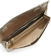 Thumbnail for your product : Nancy Gonzalez Crocodile Flap Clutch Bag, Bronze