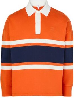 Long sleeve polo shirt in cotton