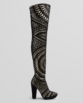 Thumbnail for your product : Jeffrey Campbell Over The Knee Platform Boots - Senora Cutout Thigh High