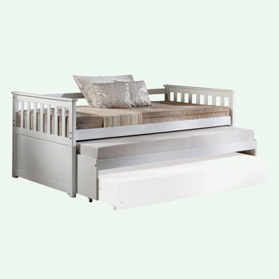 Red Barrel Studio Acme Furniture Cominia Daybed & Pull-Out Bed (Twin Size) In White