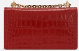 Thumbnail for your product : Dolce & Gabbana Crocodile-print calfskin girls cell phone bag