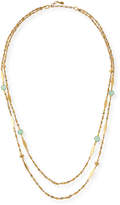 Thumbnail for your product : Sequin Double-Strand Semiprecious Station Necklace
