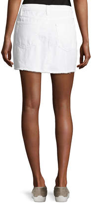 Frame Le Mini Split Front Skirt, White