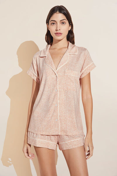 Eberjey Gisele Printed TENCEL™ Modal Shortie Short PJ Set
