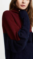 Thumbnail for your product : Naadam Ruffle Mock Neck Cable Pullover